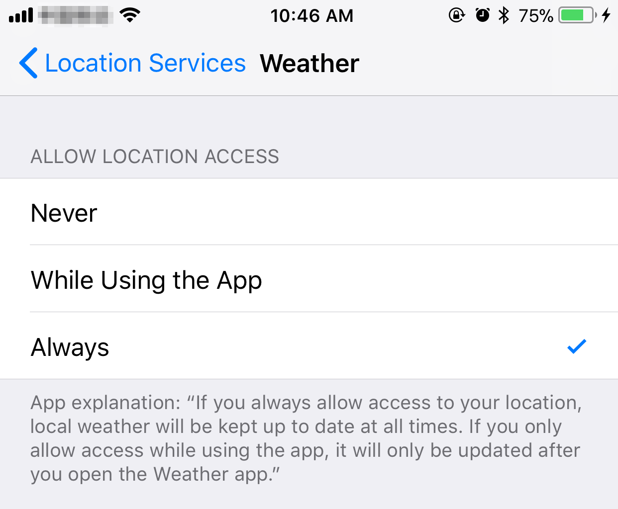 Fix iPhone Weather App Not Working on iOS 11