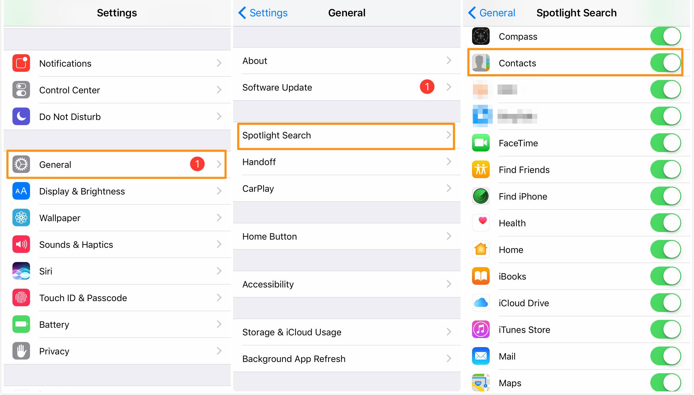 How to Fix iPhone Contact Search Not Working in iOS 10