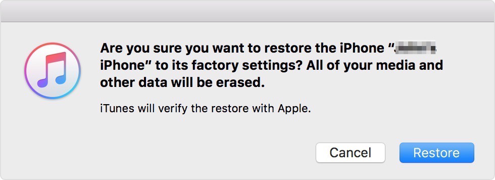 What Does Restore iPhone to Factory Settings Do