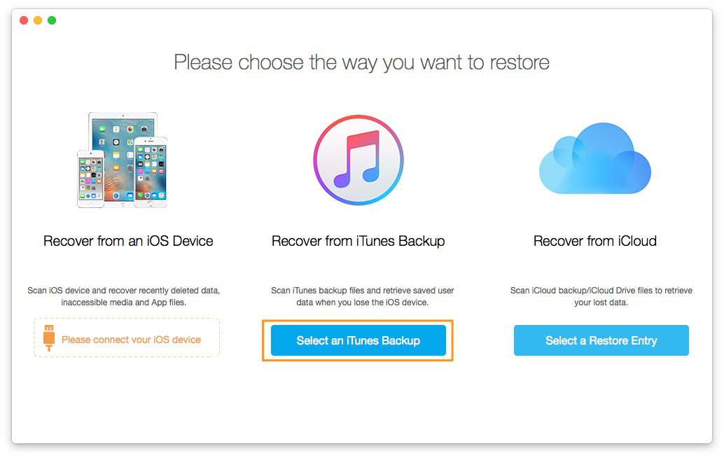 How to Restore iPhone from iTunes Backup – Step 1