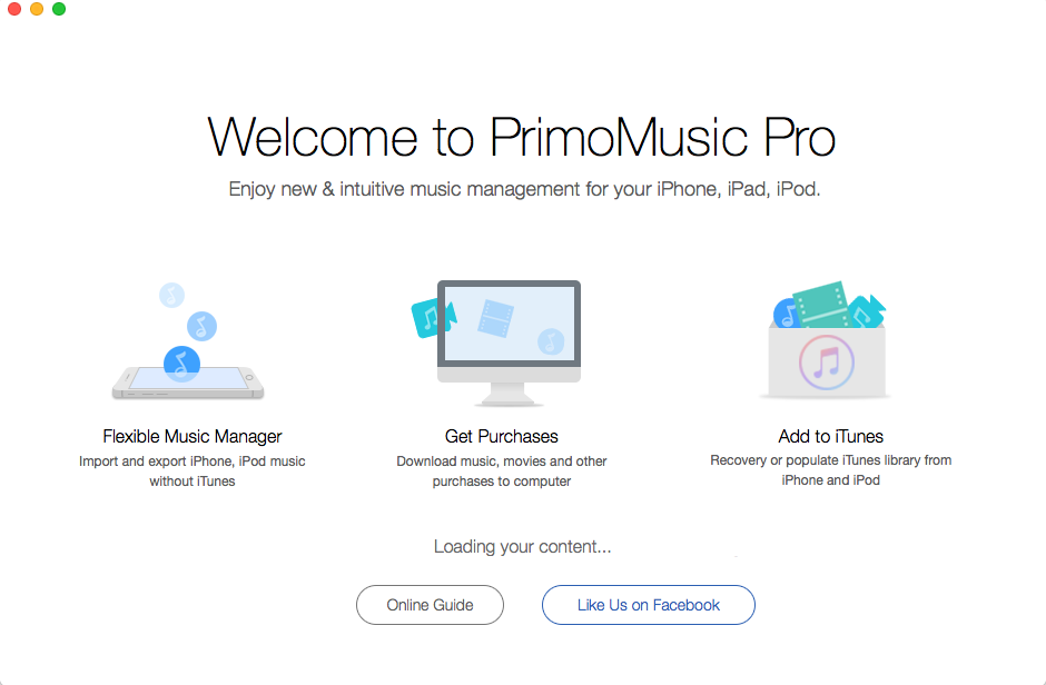 How to Back up your iPhone via PrimoMusic – Step 1