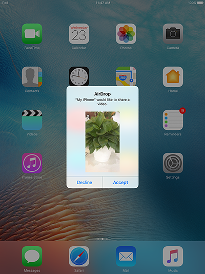 How to Use AirDrop to Transfer Videos from iPhone to iPad