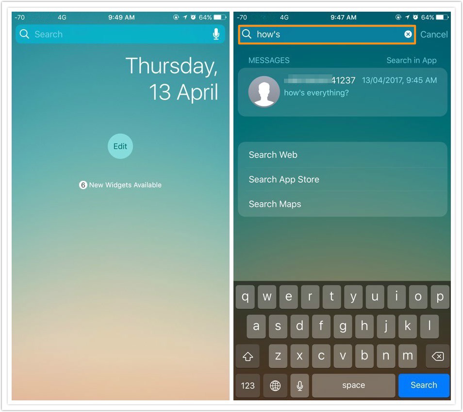 How to Search Text Messages on iPhone with Spotlight