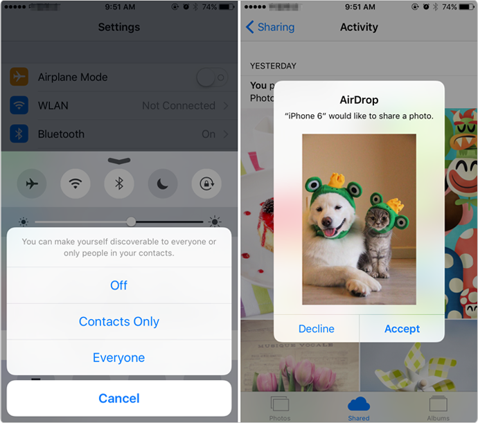 How to Transfer Photos from iPhone to iPhone via AirDrop