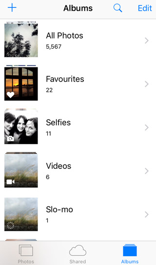 Manage Photos Apps on iPhone – Edit Album