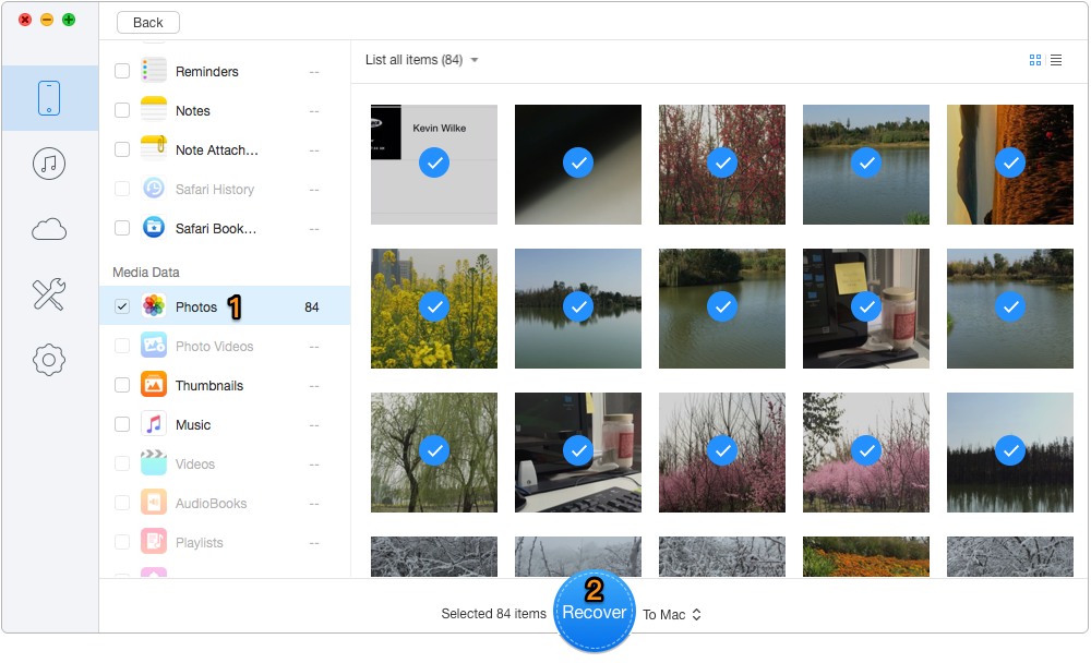 How to Retrieve Deleted Photos from iPad Air/mini – Step 2