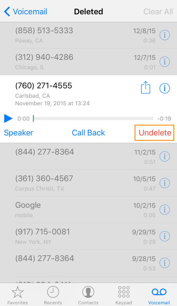 How to Undelete Voicemails on iPhone 8/X