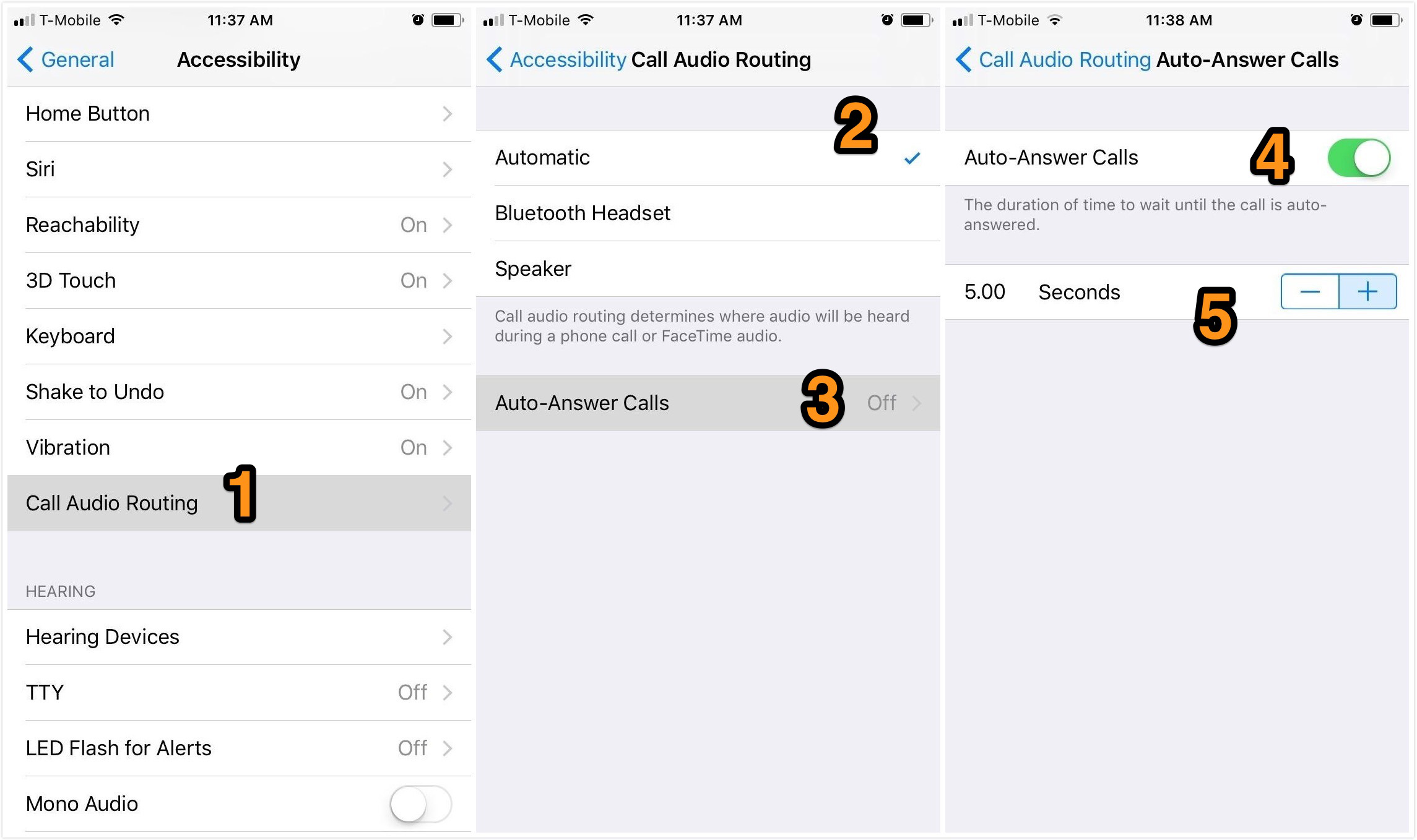 How to Enable Auto-answer Calls on iPhone in iOS 11