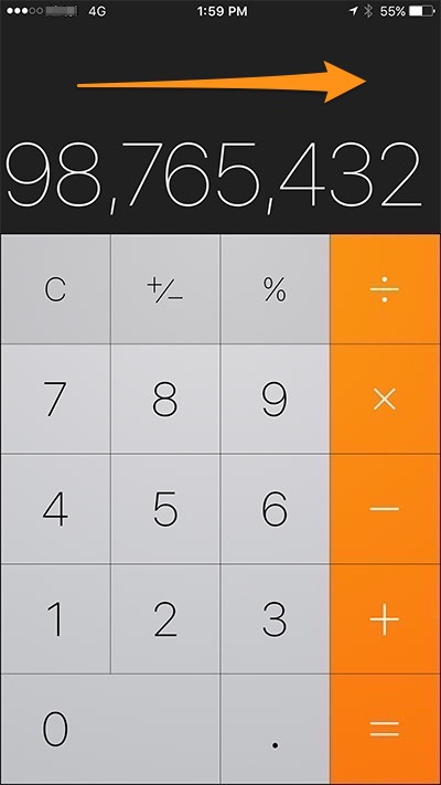 How to Backspace on iPhone Calculator