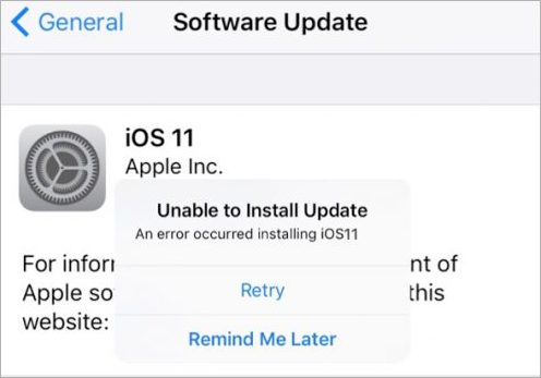 Fix an Error Occurred Installing iOS 11/10.3.3 Issue