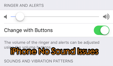 No Sound on iPhone after Update to iOS 11