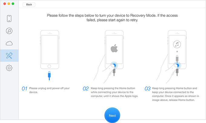 How to Fix iPhone Stuck on Apple Logo/Recovery Mode – Step 2