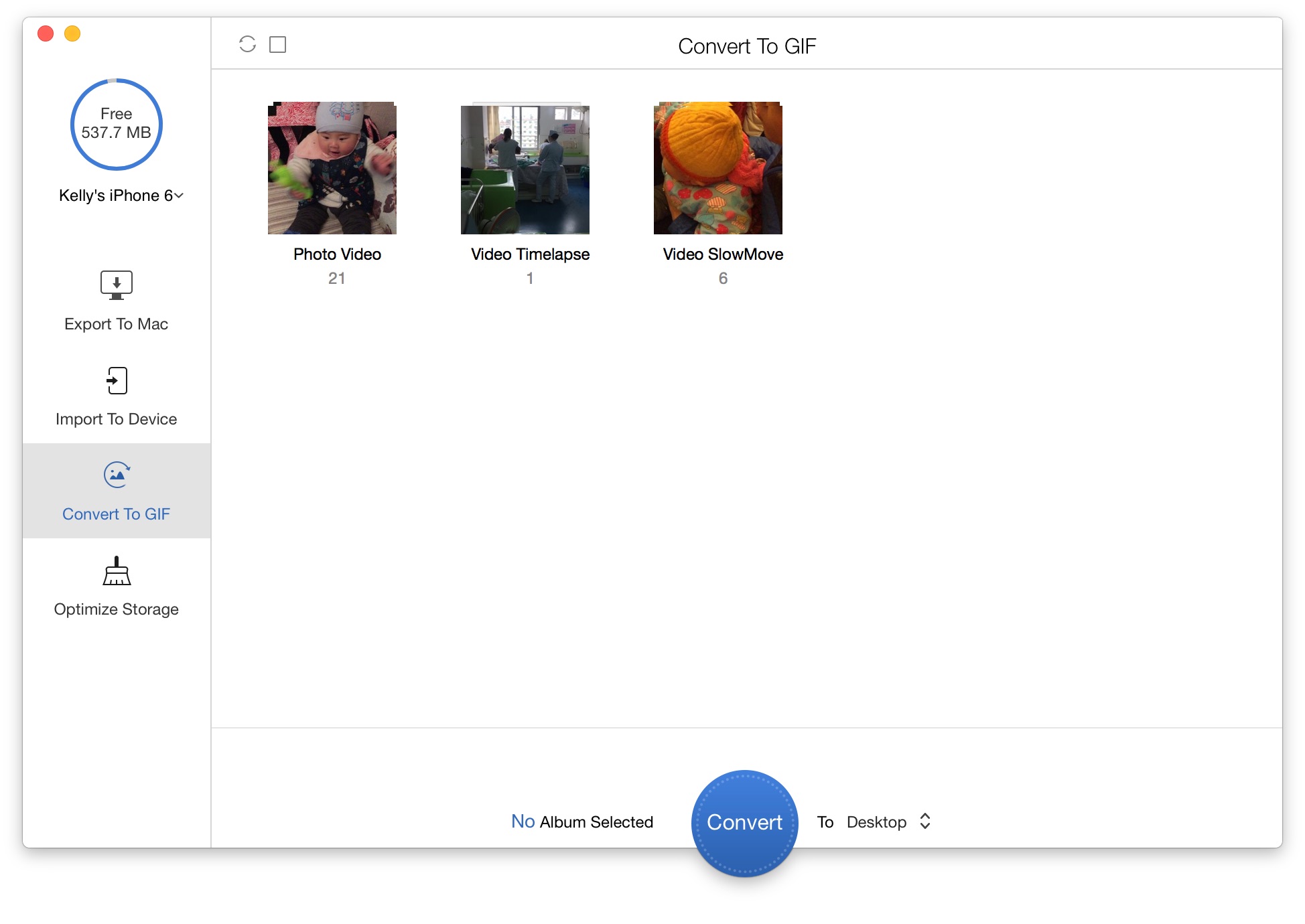 Convert Live Photos to GIF Picture