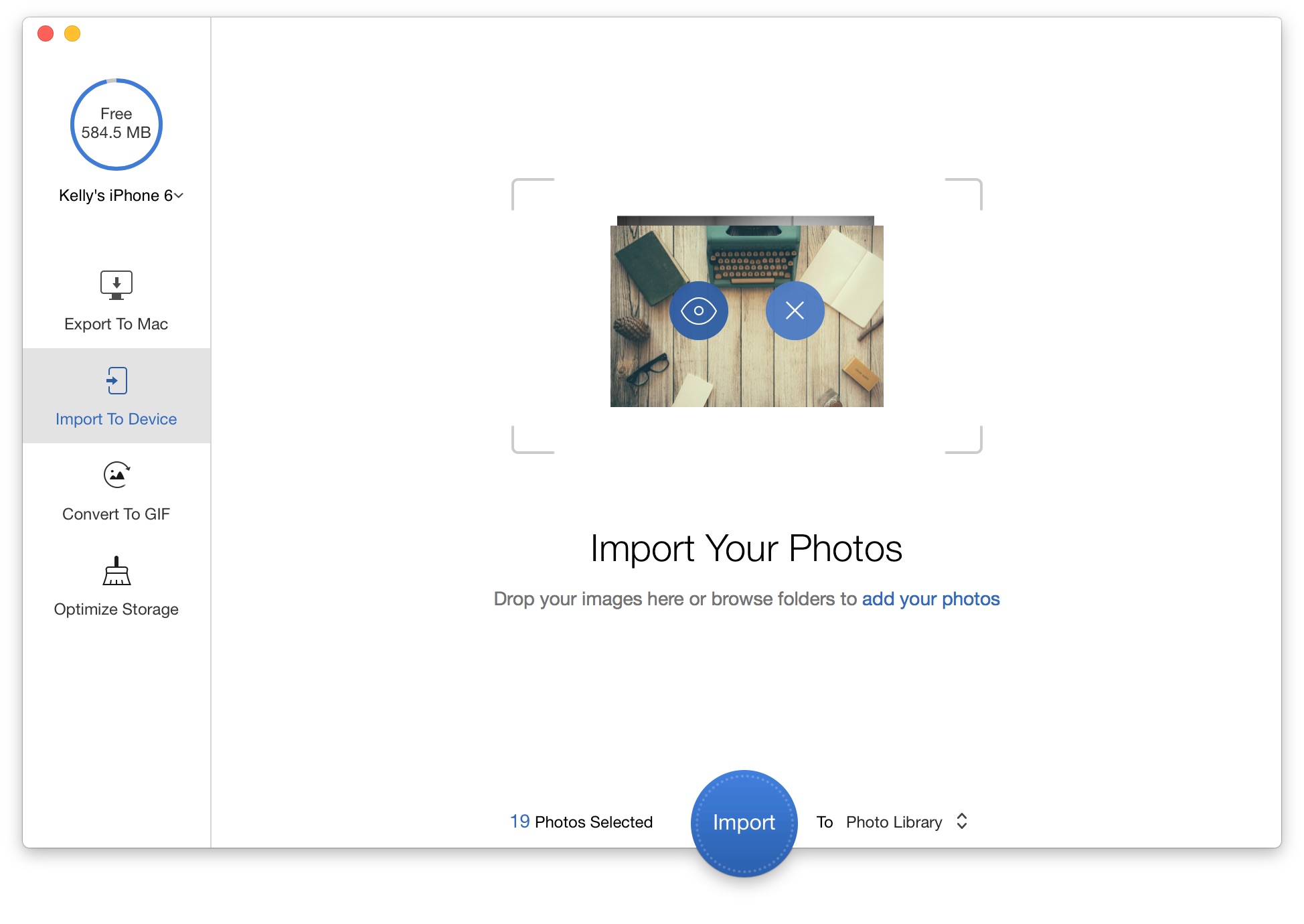 Import Photos to iPhone