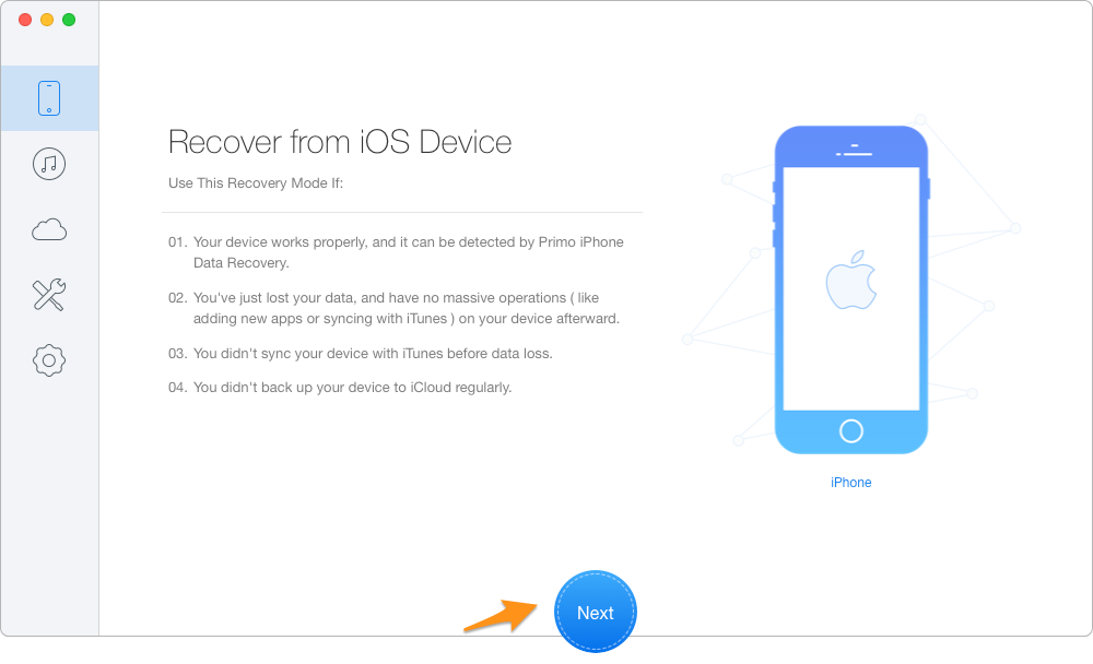 The Best Dr.Fone Alternative – Primo iPhone Data Recovery