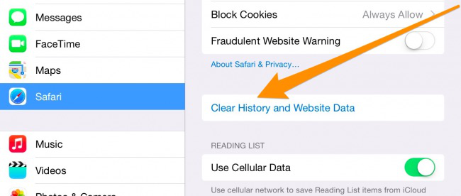 How to Delete Safari History on iPhone – Step 2