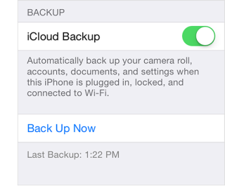 How to Backup iPhone via iCloud– Step 2