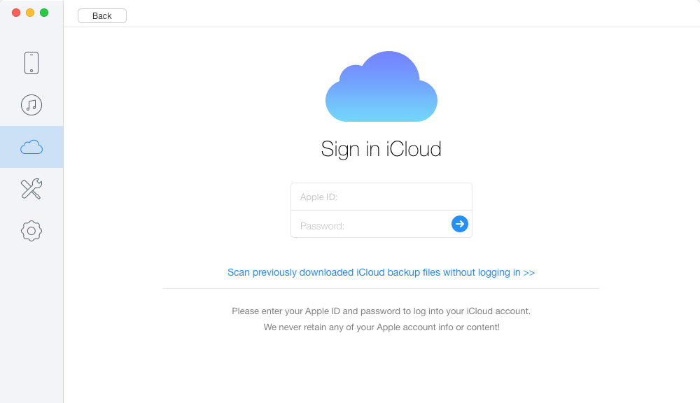 How to Access and View iCloud Data – Step 2