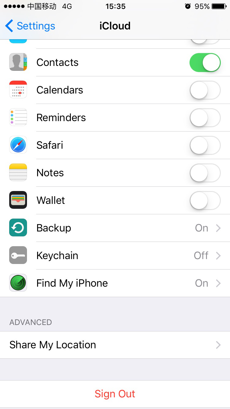 How to Back Up iPhone Contacts to iCloud –Step 1