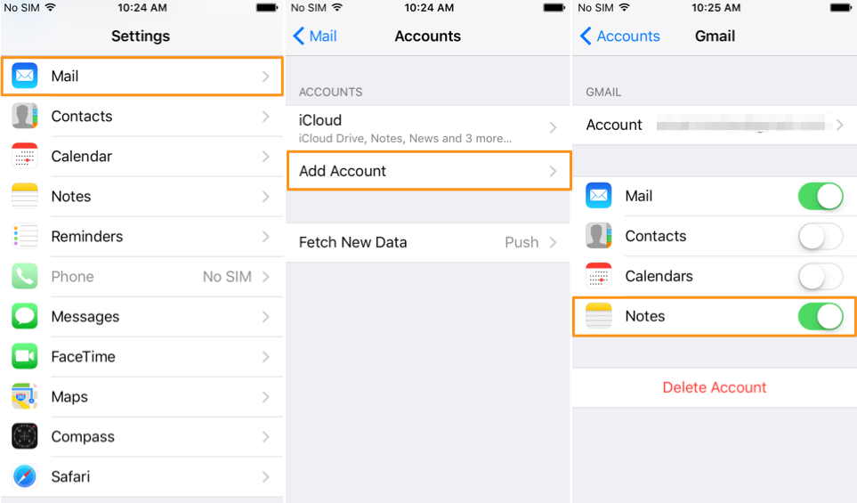 How to Backup iPhone Notes to Gmail