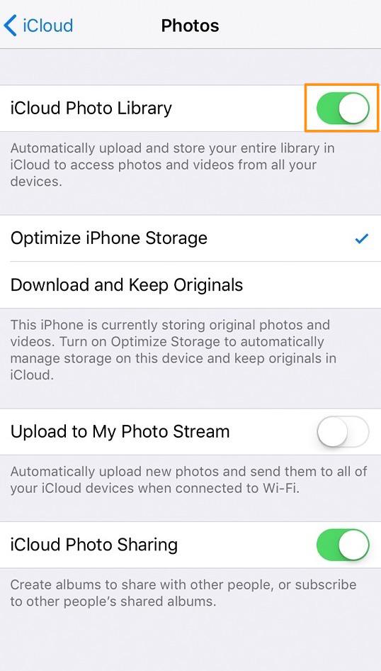 How to Backup Photos from iPhone X/8 to iCloud