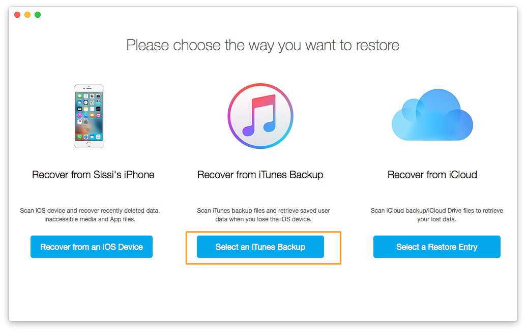 How to Check and Recover Deleted Safari History on iPhone/iPad | iTunes Backup – Step 1