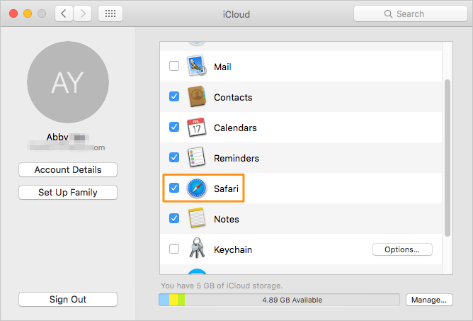 Export Safari Bookmarks from iPhone/iPad via iCloud – Step 2