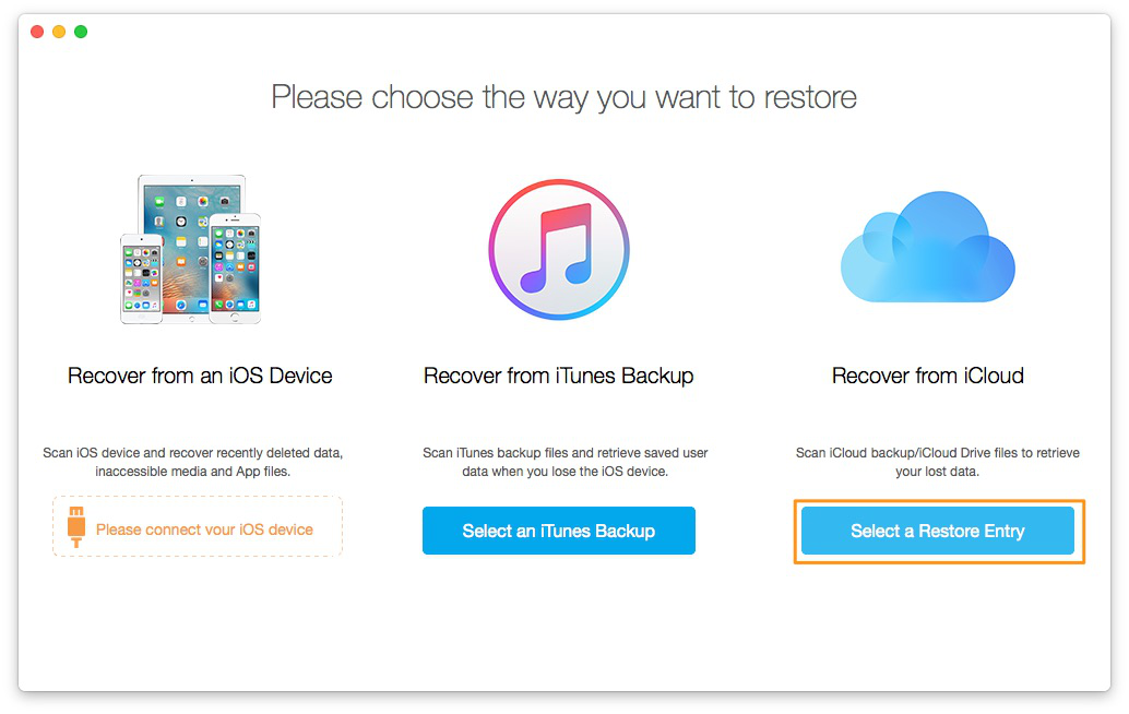 How to Recover Deleted Text Messages on iPhone via iCloud Backup – Step 1
