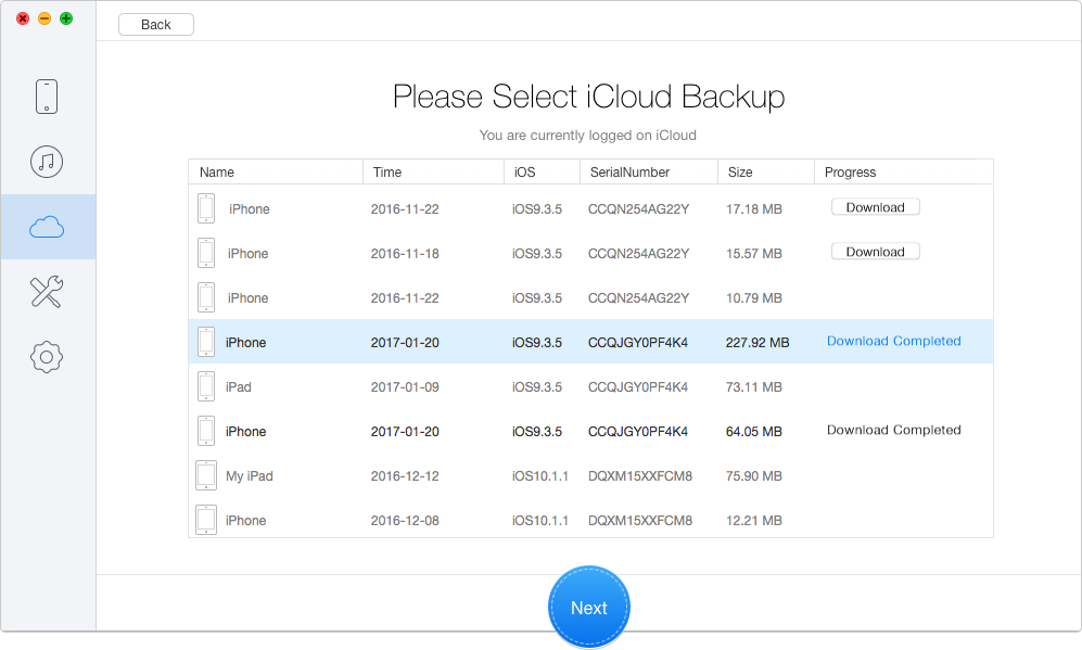 How to Recover Deleted Videos on iPhone from iCloud Backup – Step 2