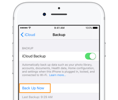 Backup iPhone with iCloud Before iOS 10.3/10.3.1/10.3.2 Update