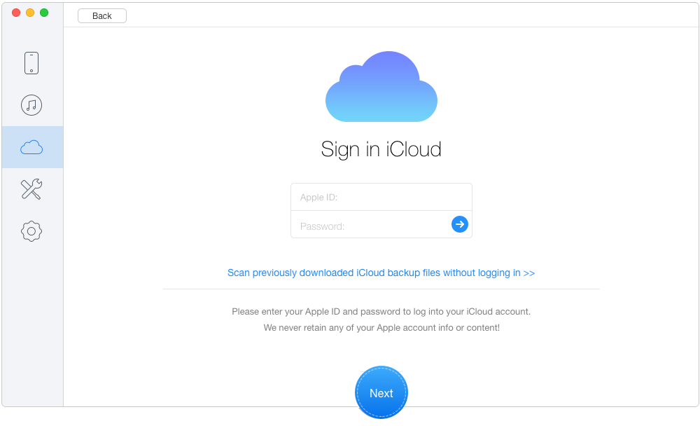 How to Retrieve Deleted Messages on iPhone via iCloud Backup – Step 2