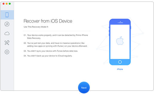 How to See and Recover Deleted Messages on iPhone from Device Directly – Step 1