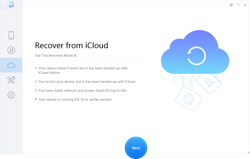 How to Transfer Photos from iCloud to PC Selectively - Step 1
