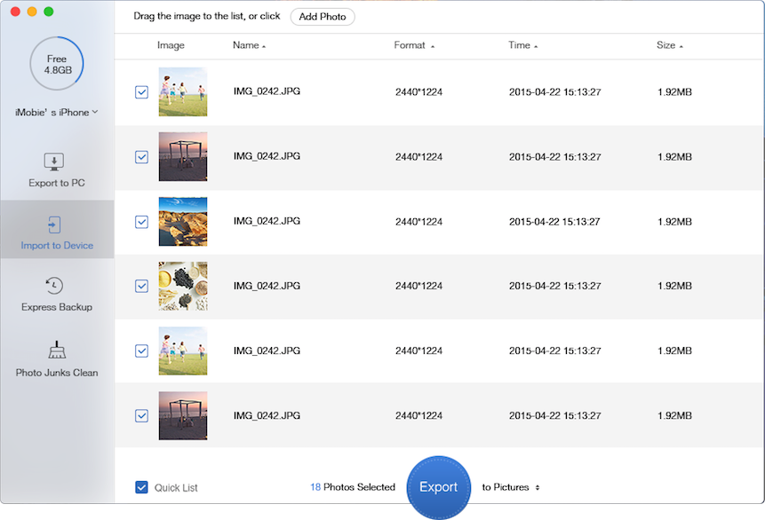 Transfer Photos from iPad to iPad with PrimoPhoto