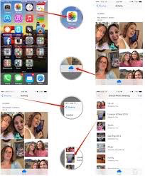 The interface of iCloud Photo Sharing