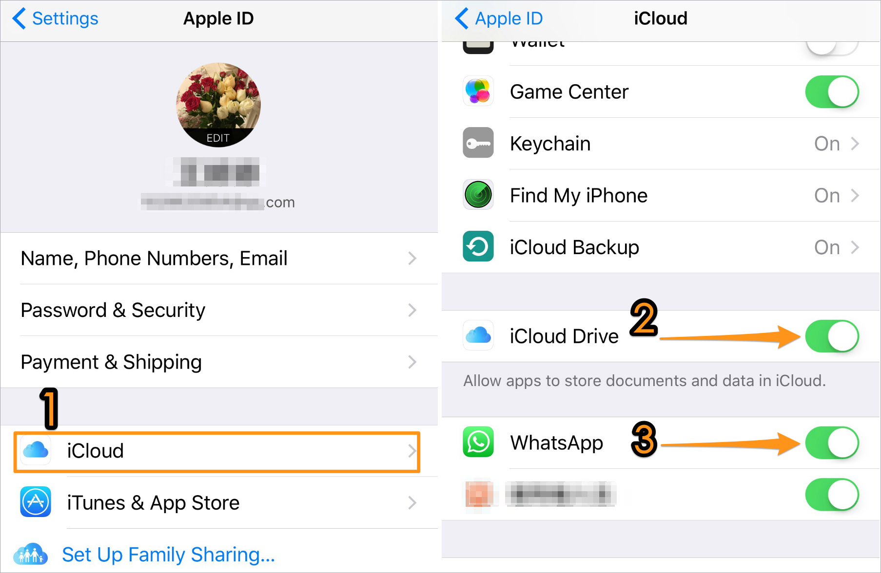 Backup WhatsApp Call Logs and Messages on iPhone with iCloud Drive