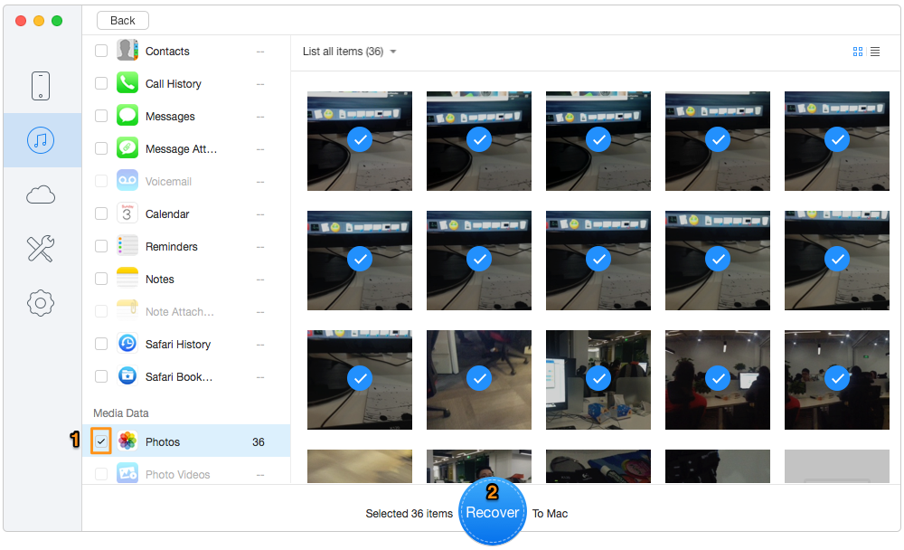 How to Restore Photos from iTunes Backup – Step 3