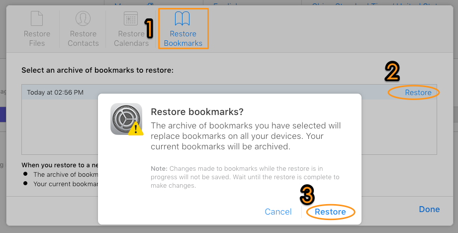 Recover Lost Safari Bookmarks after iOS 11 Update from iCloud