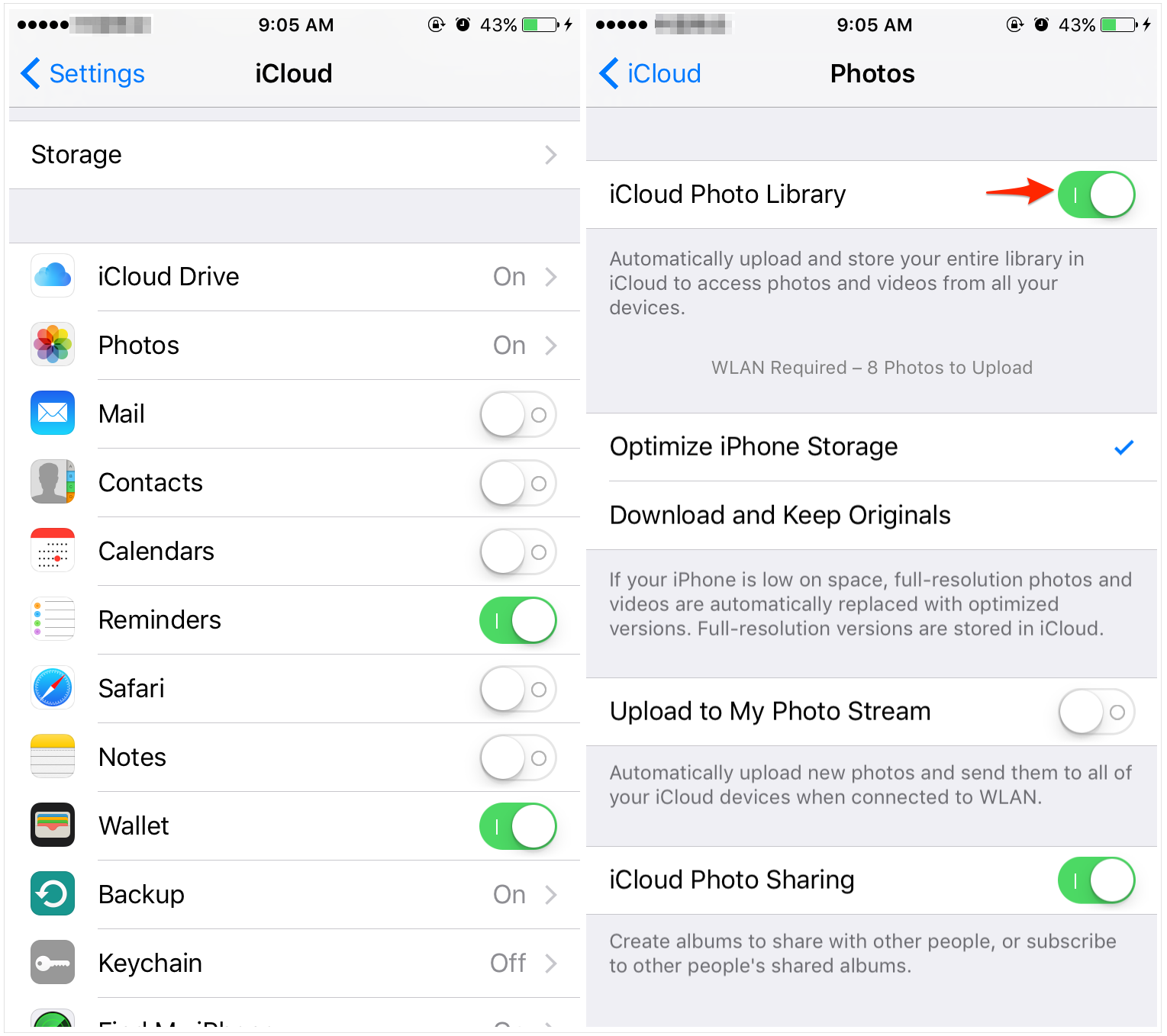 Sync Photos from iPhone to iPad with iCloud Photo Library